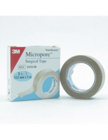 Esparadrapo Hipoalergico Micropore Papel Beige 5
