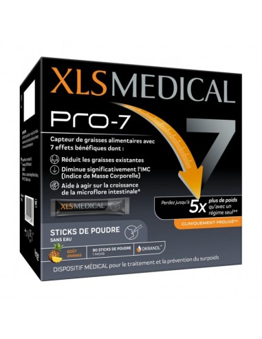 XLS MEDICAL PRO-7  90 STICKS SABOR PIÑA
