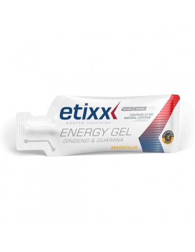 ETIXX ENERGY GEL GINSENG/GUARANA SABOR MARACUYA 1 UNIDAD
