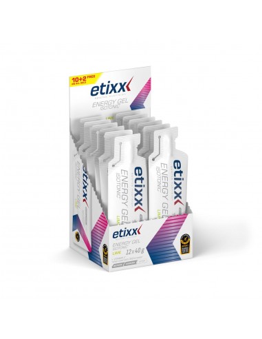 ETIXX ENERGY GEL LIME 12 PACOTES 40 G